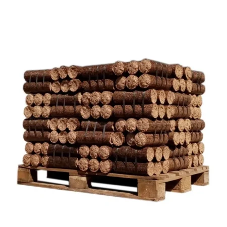 Lenha densificada – Madeira dura + madeira macia – 1/2 palete de 480 kg