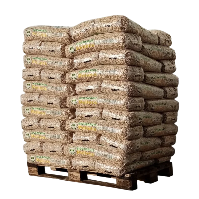 Pellets Bio Energy – Palete de 66 sacos de 15 kg