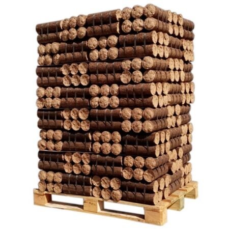 Lenha densificada – sem embalagem plástica individual – palete de 960 kg